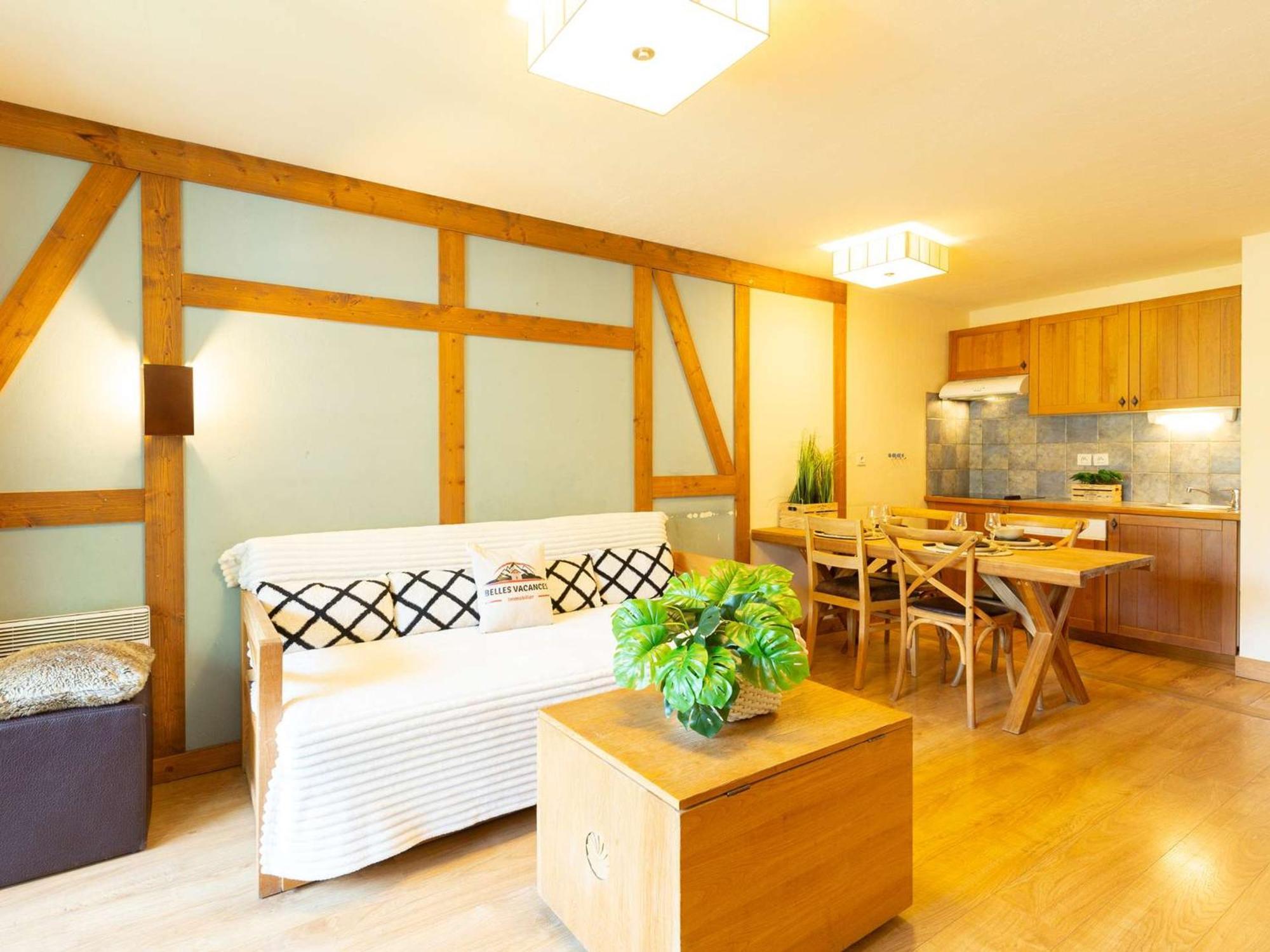 Appartement 10 Pers Avec Piscine, Sauna Et Parking En Centre-Ville De Saint-Lary-Soulan - Fr-1-296-394 Екстериор снимка